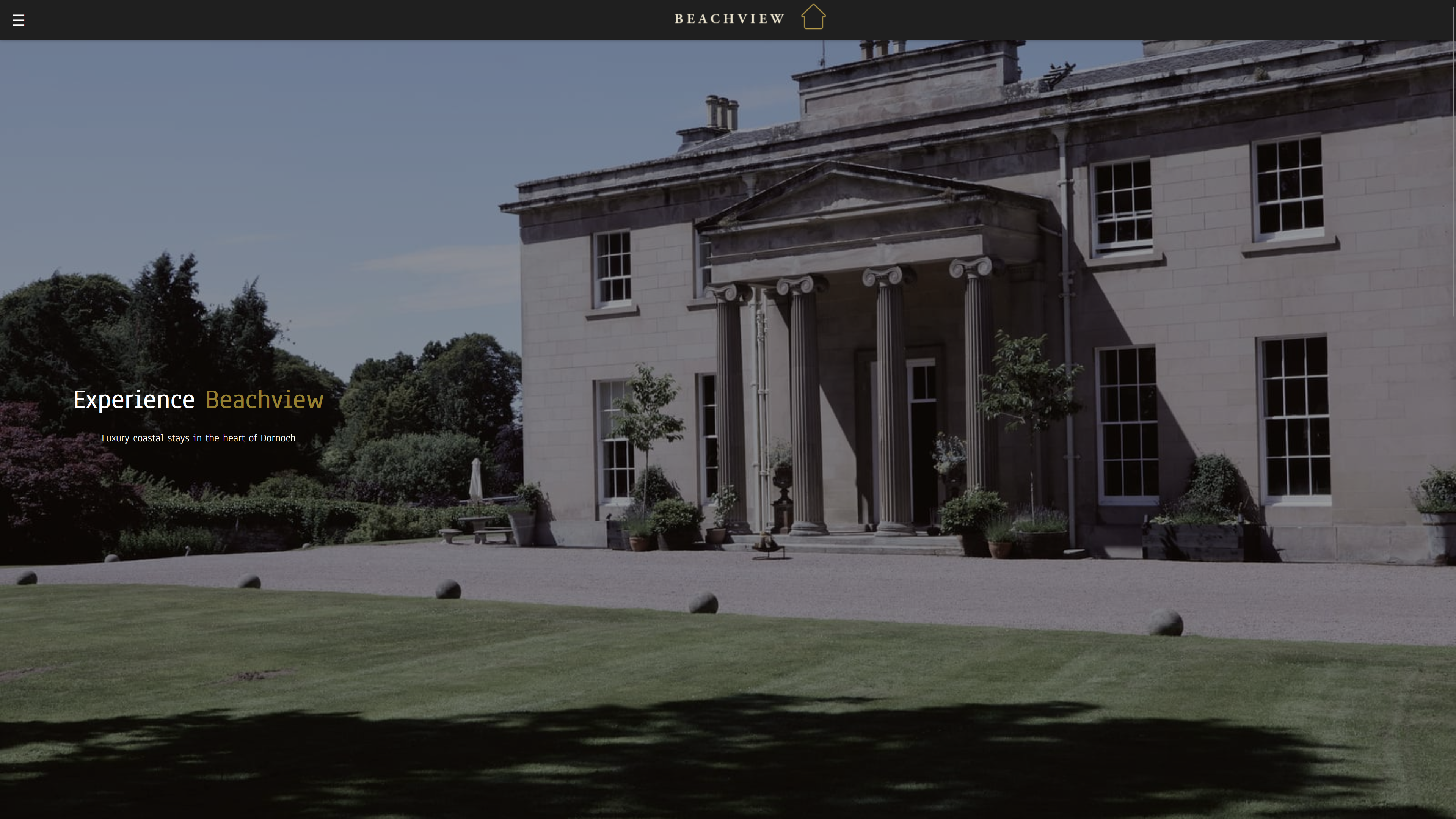 Beachview website homepage screenshot